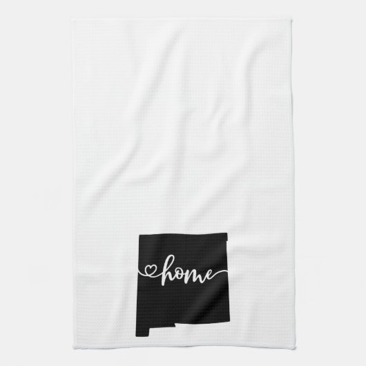 Zuhause Staat Kontur Herz New Mexico Geschirrtuch (Vertikal)