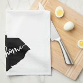 Zuhause Staat Kontur Herz South Carolina Geschirrtuch (Viertel Falte)