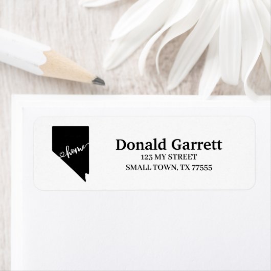 Zuhause Staat Kontur Herzens Nevada Adresse (Insitu)