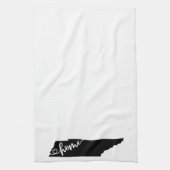 Zuhause Staat Kontur Herzenslust Tennessee Geschirrtuch (Vertikal)