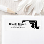 Zuhause Staat Kontur Herzhafen (Insitu)