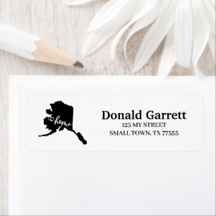 Zuhause Staat Kontur Herzlich willkommen Alaska Ad