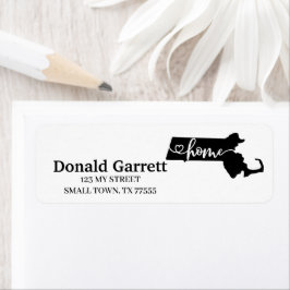 Zuhause Staat Kontur Herzstück Massachusetts Adres