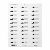 Zuhause Staat Kontur Herzstück Virginia Adresse (Vorne)