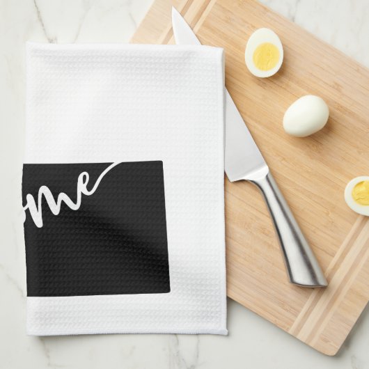 Zuhause Staat Kontur Lugano Geschirrtuch (Viertel Falte)