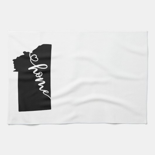 Zuhause Staat Kontur Lugano Geschirrtuch (Horizontal)