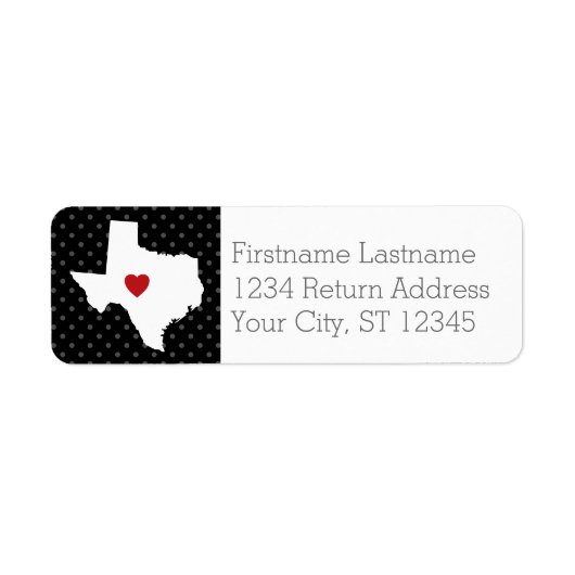 Zuhause Staat Map Art - Custom Wedding Texas (Vorne)