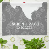 Zuhause Staat Map Art - Custom Wedding Texas Handtuch (Gefaltet)