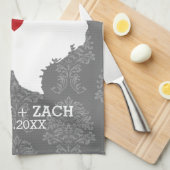 Zuhause Staat Map Art - Custom Wedding Texas Handtuch (Viertel Falte)