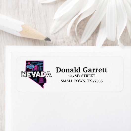 Zuhause Staat Nevada Retro Farbadresse (Insitu)