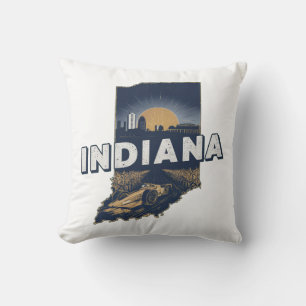Zuhause Staat Retro Color Indiana Kissen