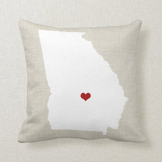 Zuhause-Staatthrow-Kissen 16" Georgia neues x 16" Kissen