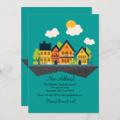 Zuhause-Stadtbewegliche Mitteilung Einladung (Vorne/Hinten)