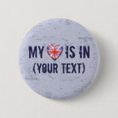 Zuhause-Stadtherz Button (Vorderseite)