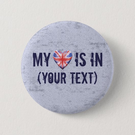 Zuhause-Stadtherz Button (Vorderseite)