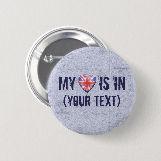 Zuhause-Stadtherz Button (Vorne & Hinten)