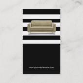 Zuhause Stager Interior Design Moderner Stil Visitenkarte (Rückseite)