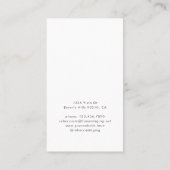 Zuhause Staging Interior Designer Real Anwesen Visitenkarte (Rückseite)