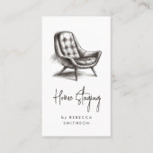 Zuhause Staging Interior Designer Real Anwesen Visitenkarte (Vorderseite)