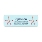 Zuhause Starfish-Adressenvorlage (Vorne)