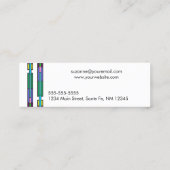 Zuhause-Stationierung der Farbbeschichtung Mini Visitenkarte (Rückseite)