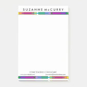 Zuhause-Stationierung von farbigen Hartglas-Geräte Post-it Klebezettel (Vorderseite)