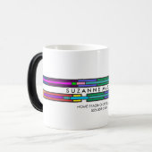 Zuhause-Stationierung von farbigen Hartglas-Geräte Verwandlungstasse (Vorderseite Links)