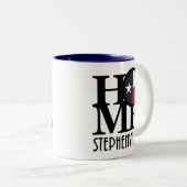 ZUHAUSE Stephenville Texas Zweifarbige Tasse (VorderseiteRechts)