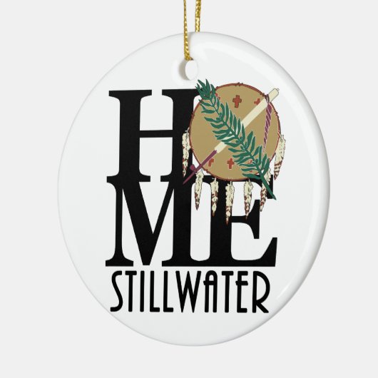 ZUHAUSE Stillwater Oklahoma Keramik Ornament (Links)