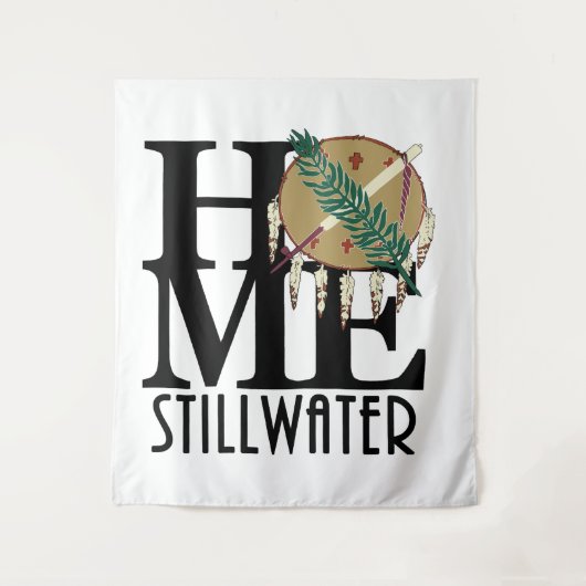 ZUHAUSE Stillwater Oklahoma Wandteppich (Vorderseite)