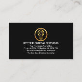 Zuhause-Stromkreis Visitenkarte (Rückseite)