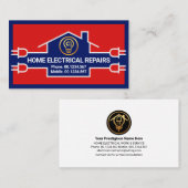 Zuhause-Stromkreisleitung Visitenkarte (Vorne/Hinten)