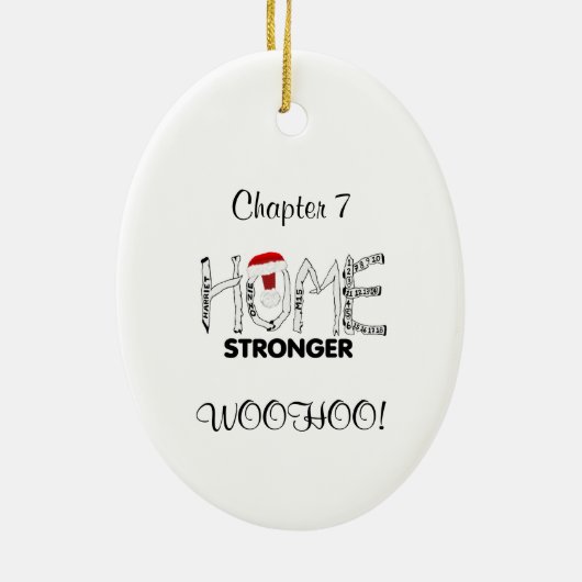 ZUHAUSE STRONGER SWFL EAGLE NEST WOOHOO! Nikolausm Keramik Ornament (Hinten)