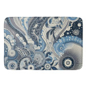 Zuhause Studio Indigo Bloom Badematte (Vorderseite)