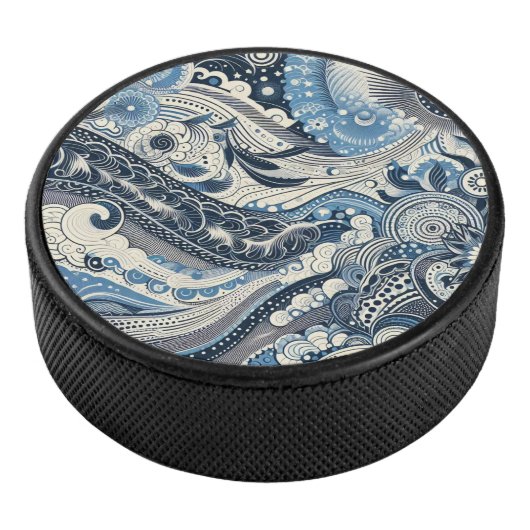 Zuhause Studio Indigo Bloom Eishockey Puck (3/4)