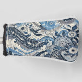 Zuhause Studio Indigo Bloom Golf Headcover (Vorderseite)