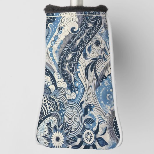 Zuhause Studio Indigo Bloom Golf Headcover (Rotieren 90)