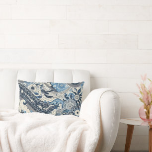 Zuhause Studio Indigo Bloom Lendenkissen