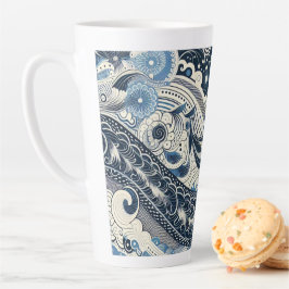 Zuhause Studio Indigo Bloom Milchtasse