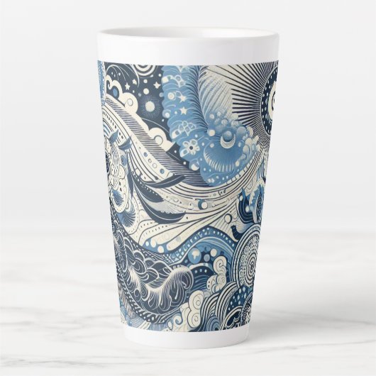 Zuhause Studio Indigo Bloom Milchtasse (Vorderseite)