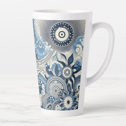 Zuhause Studio Indigo Bloom Milchtasse (Rechts)