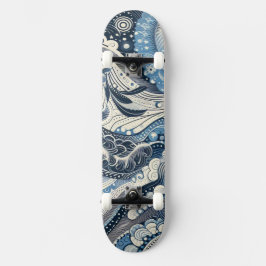 Zuhause Studio Indigo Bloom Skateboard