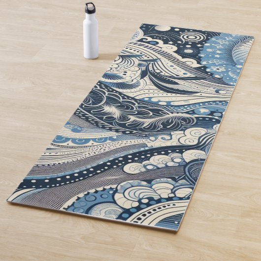 Zuhause Studio Indigo Bloom Yogamatte (Beispiel)