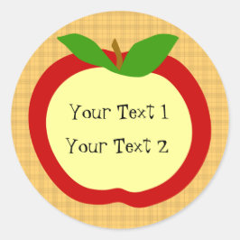 Zuhause Style Apple Kitchen Sticker