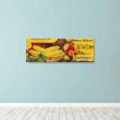 Zuhause Sugar Corn LabelJay, ME Leinwanddruck (Insitu (Holzboden))