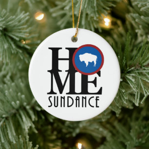 ZUHAUSE Sundance Wyoming Keramik Ornament
