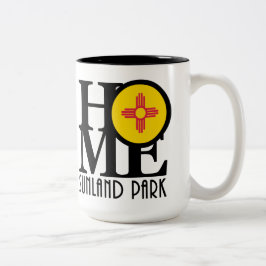 ZUHAUSE Sunland Park New Mexico 15oz Zweifarbige Tasse