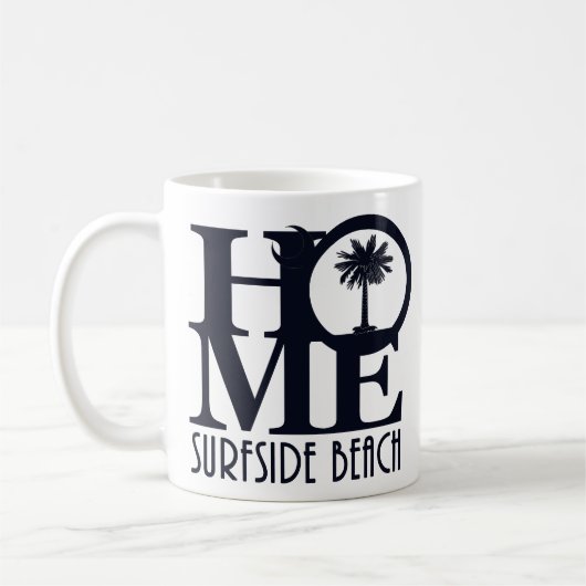 ZUHAUSE Surfside Beach SC 11oz Kaffeetasse (Links)