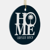 ZUHAUSE Surfside Beach SC Keramik Ornament (Rechts)