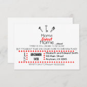 Zuhause-süße Zuhause-Einladung Einladung (Vorne/Hinten)